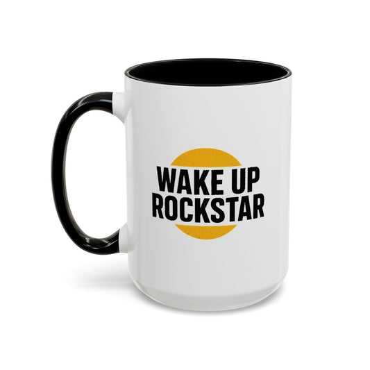 15oz. "Wake Up Rockstar" Ceramic Mug
