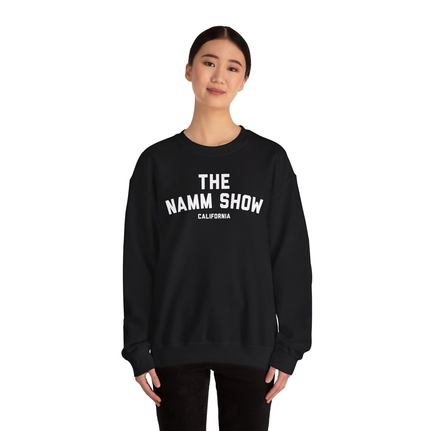 Unisex "The NAMM Show" Black Crewneck Sweatshirt