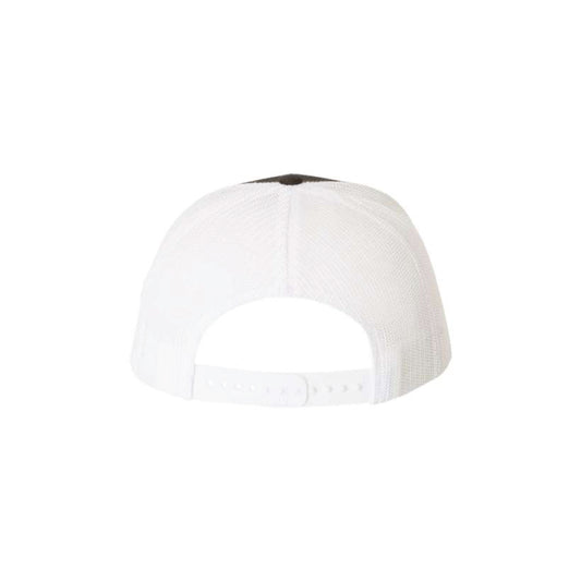 RE+ Black/White Mesh Snapback Trucker Hat