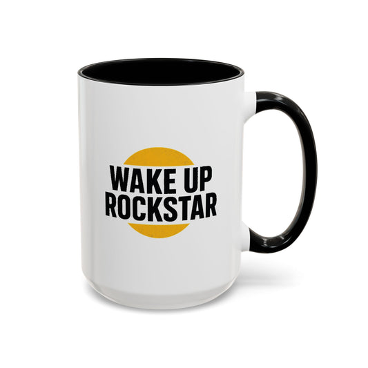 15oz. "Wake Up Rockstar" Ceramic Mug