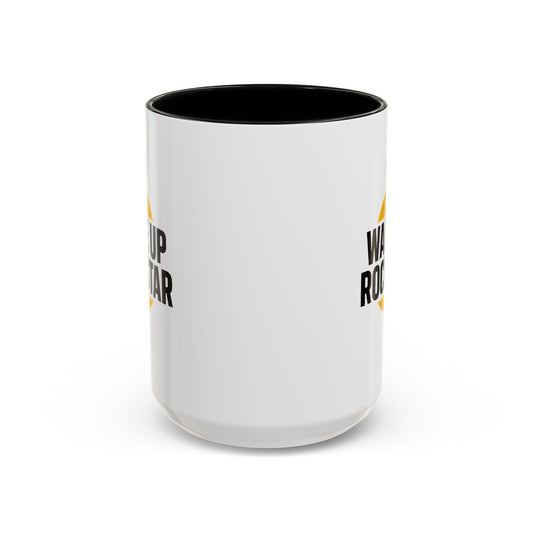 15oz. "Wake Up Rockstar" Ceramic Mug