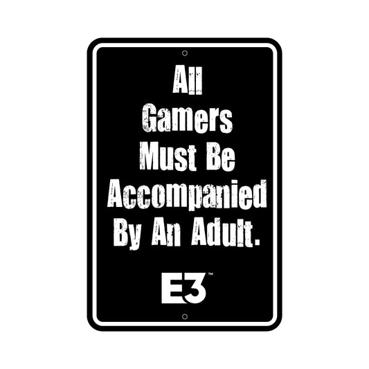 E3 Embossed 8" x 12" Aluminum Metal Sign