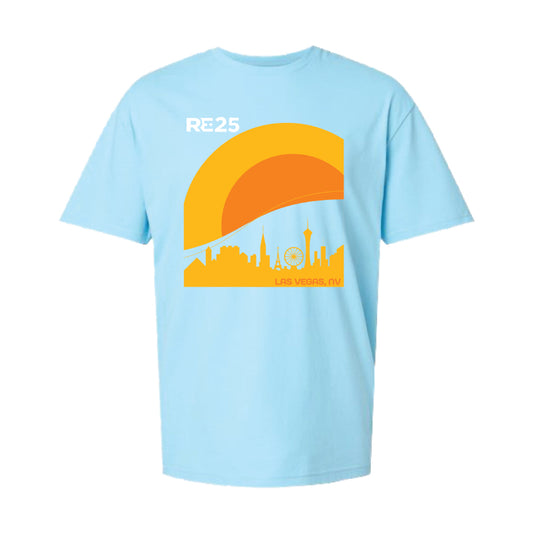 RE+25 Las Vegas Sky Blue Cotton Tee