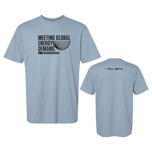 RE+ MEETING GLOBAL ENERGY DEMANDS Slate Tee